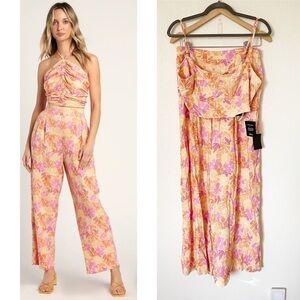New. Lulus Coordinated Pant and Top Set Size Large